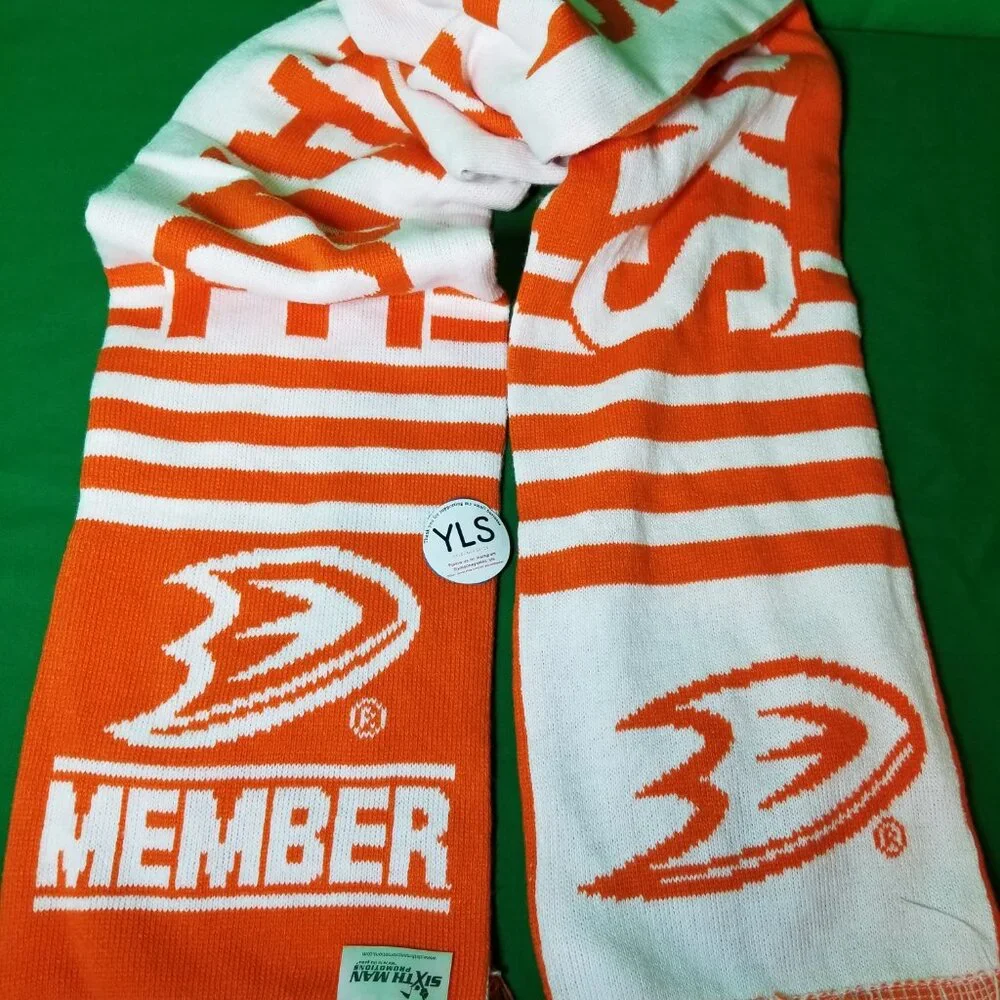Anaheim Ducks Orange Alliance 2019-20 Season Ticket Holder Scarf EUC